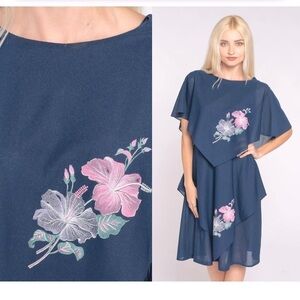 Rare find 1980's Gilberti Totally 80s Hawaiian Style Disco Dress size M